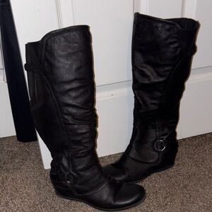 Black Knee-High Women's Boots